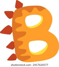 Dinosaur Monster Letter Alphabet Vector Element