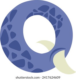 Dinosaur Monster Letter Alphabet Vector Element