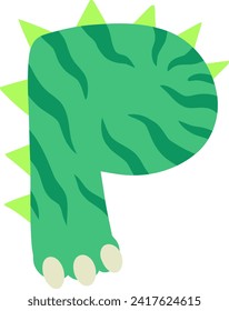 Dinosaur Monster Letter Alphabet Vector Element