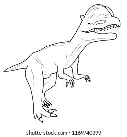 dinosaur named Pachychphalosaurus walking isolated alone education learning fun