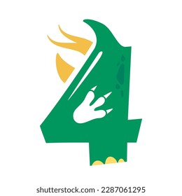 dinosaur number design birthday party for kids