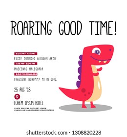 Dinosaur Party Invitation Design