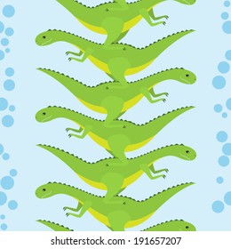 dinosaur pattern with bubble 