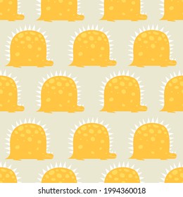 Dinosaur pattern in cartoon cute style. Baby background for nursery with cute dino vector stock illustration