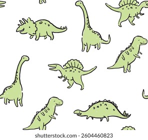 dinosaur pattern illustration for print