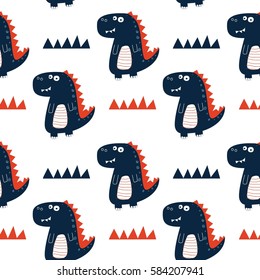dinosaur pattern illustration vector.
