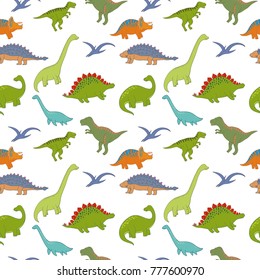 Dinosaur pattern. Vector  illustration. 