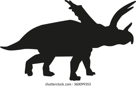 Dinosaur pentaceratops triceratops