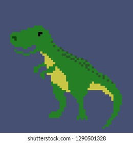 Dinosaur in pixel art