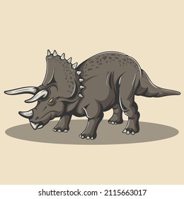 Dinosaur Poster and sticker vector illustration. EPS10