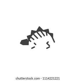 Dinosaur remains fossil vector icon. filled flat sign for mobile concept and web design. Dinosaur skeleton simple solid icon. Symbol, logo illustration. Pixel perfect vector graphics