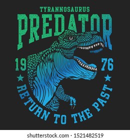 Dinosaur Rex illustration, tee shirt graphics, vectors, typography