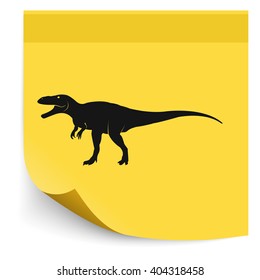 Dinosaur Rex silhouette. 