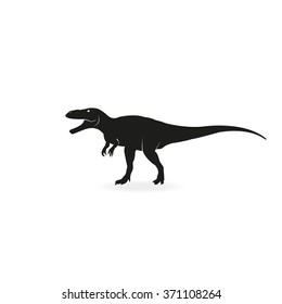 Dinosaur Rex silhouette. Dinosaur Icon Vector. 