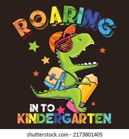 Dinosaur Riding Pencil - Back To School Dinosaur - Kindergarten