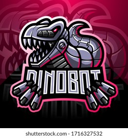 Dinosaurier Roboter-Unterstützung Maskottlogo-Design