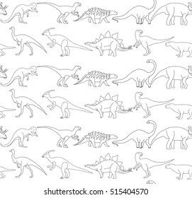 Dinosaur seamless pattern. Baby background.