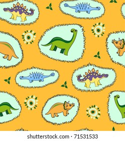 Dinosaur seamless pattern  background