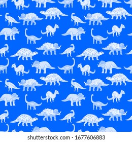 dinosaur seamless pattern. eps 10 vector stock illustration.

