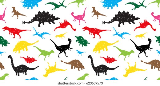 Dinosaur Seamless Pattern wallpaper - vector illustration