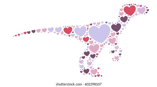 dinosaur shape vector design illustration
