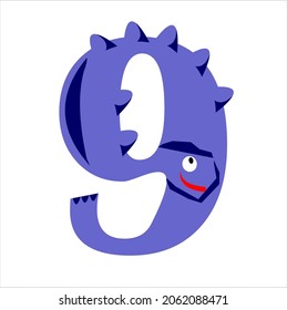 dinosaur shaped figure illustration vector for kids