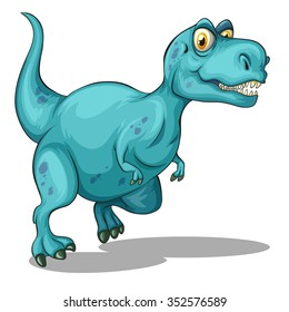 Dinosaur with sharp teeth illustration