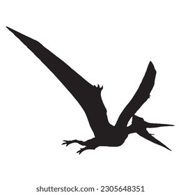 dinosaur silhouette black isolated with white background