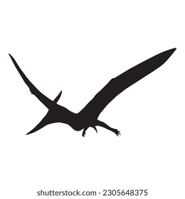 dinosaur silhouette black isolated with white background