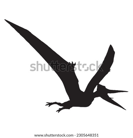 dinosaur silhouette black isolated with white background