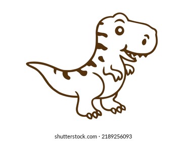 dinosaur silhouette in black vector