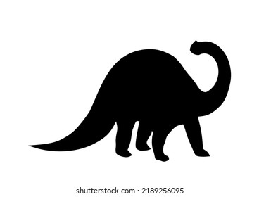 Dinosaur Silhouette Black Vector Stock Vector (Royalty Free) 2189256095 ...