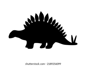 dinosaur silhouette in black vector