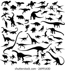 1,324 Dinosaur silhouette contour Images, Stock Photos & Vectors ...