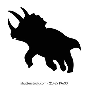 Dinosaur silhouette. Dino monsters icon. Shape of real animal. Sketch of prehistoric reptile. Vector illustration isolated on white. Hand drawn sketch