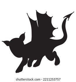 Dinosaur silhouette. Dinosaurs and Jurassic dino monsters icons. Vector silhouette of triceratops or T-rex, brontosaurus and stegosaurus, ceratosaurus and parasaurolophus reptile.