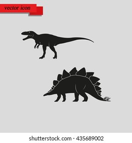 Dinosaur Silhouette icon.