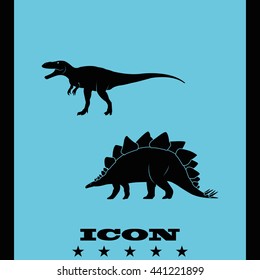Dinosaur Silhouette icon.