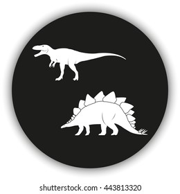 Dinosaur Silhouette icon.