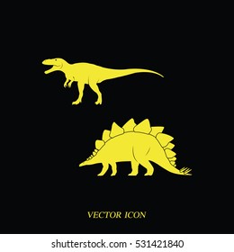 Dinosaur Silhouette icon.