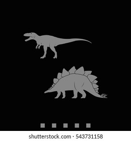 Dinosaur Silhouette icon.