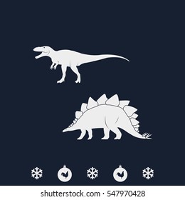 Dinosaur Silhouette icon.