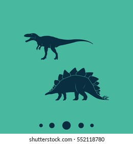Dinosaur Silhouette icon.