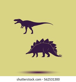 Dinosaur Silhouette icon.