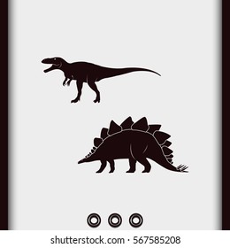 Dinosaur Silhouette icon.