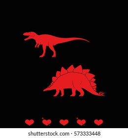 Dinosaur Silhouette icon.