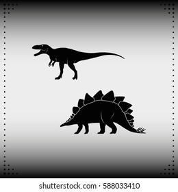 Dinosaur Silhouette icon.