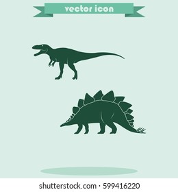 Dinosaur Silhouette icon.