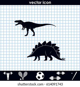 Dinosaur Silhouette icon.