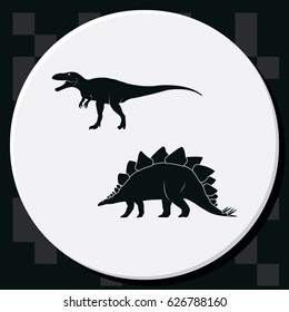 Dinosaur Silhouette icon.